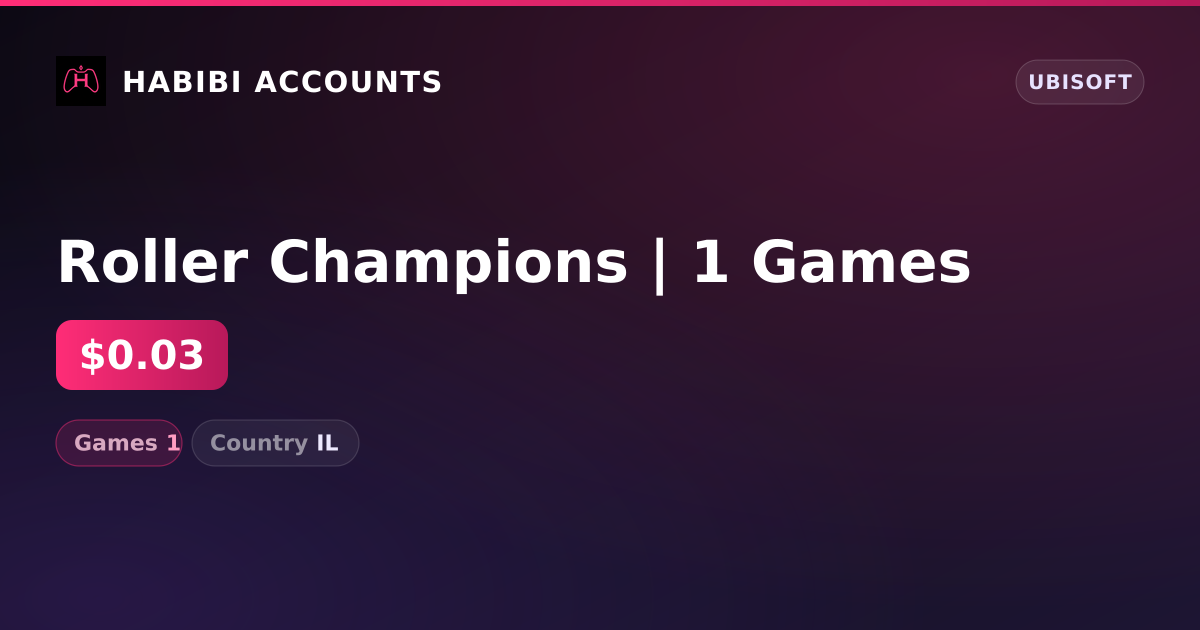 Roller Champions | 1 Games — HabibiAccounts