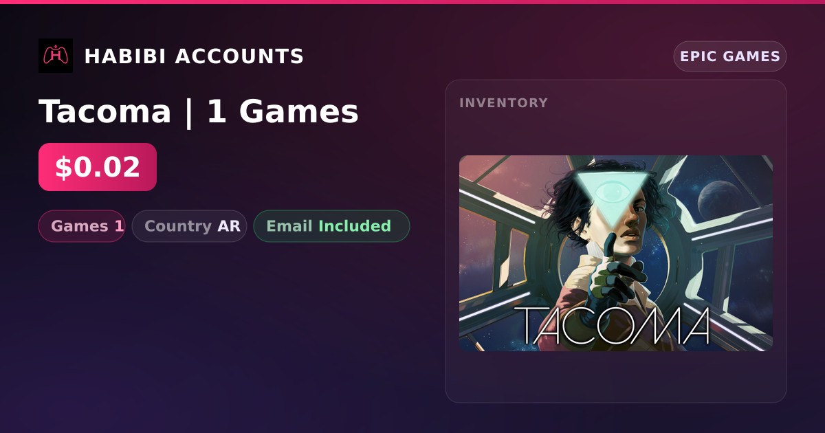 Tacoma | 1 Games — HabibiAccounts