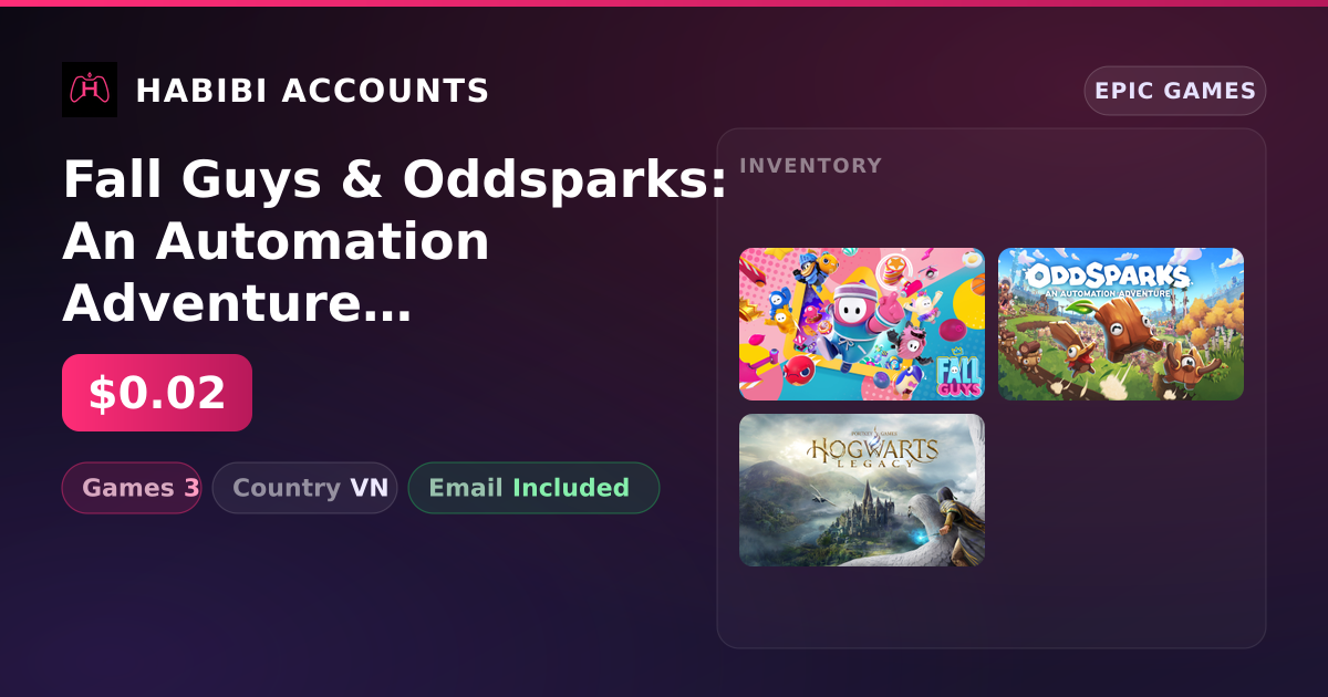 Fall Guys & Oddsparks: An Automation Adventure | 3 Games — HabibiAccounts