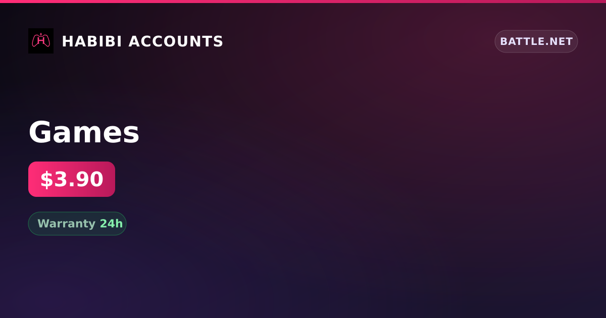 Games — HabibiAccounts