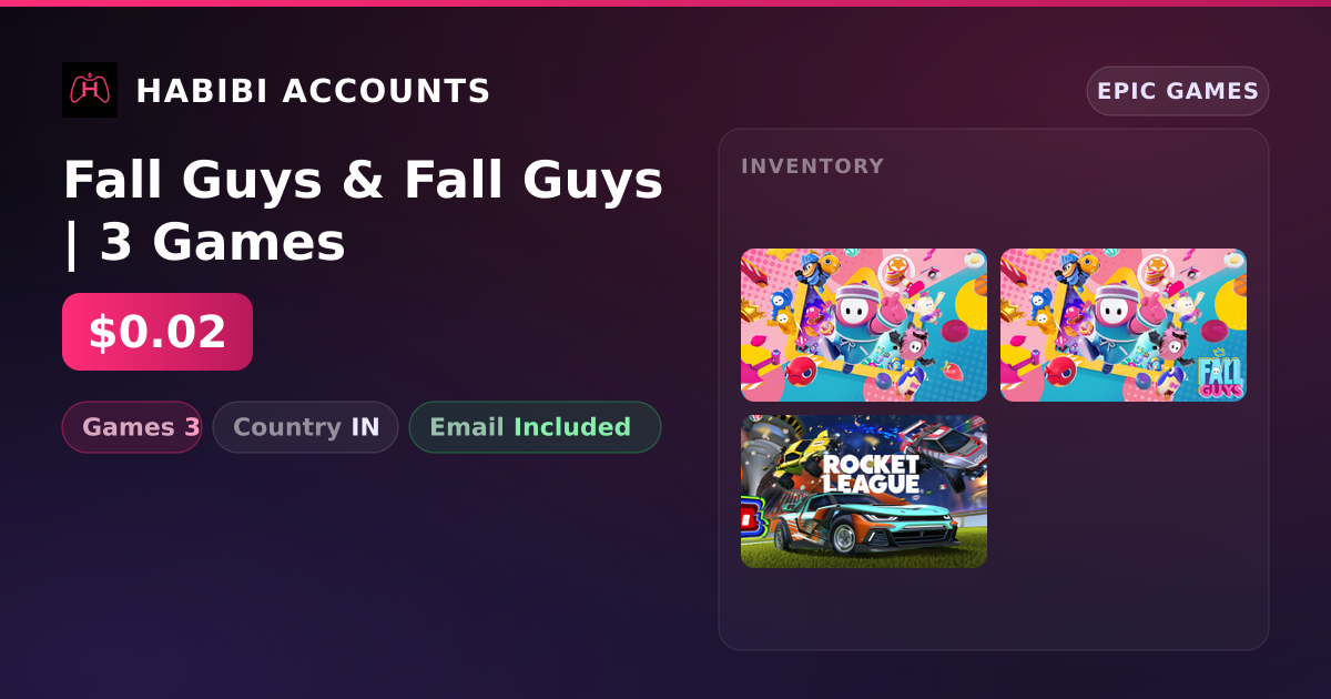 Fall Guys & Fall Guys | 3 Games — HabibiAccounts
