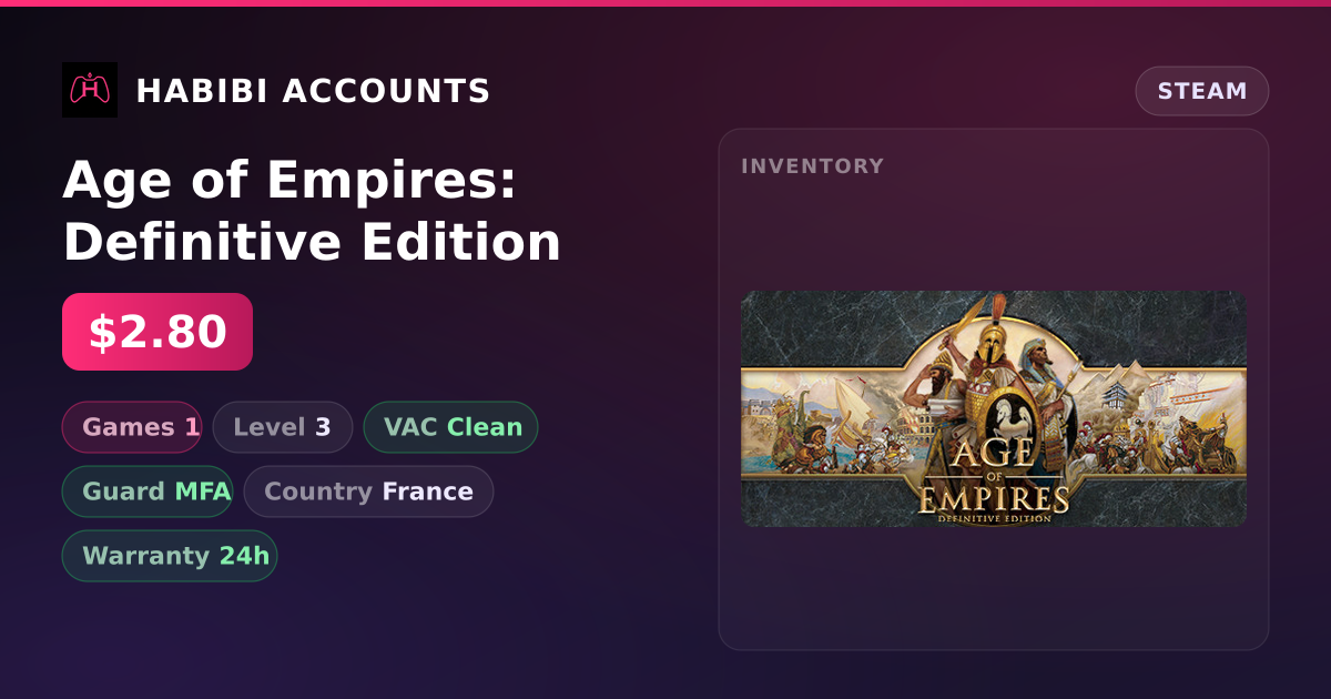 Age of Empires: Definitive Edition — HabibiAccounts