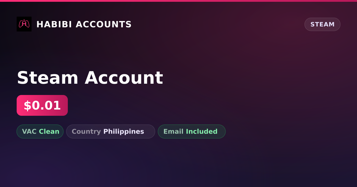Steam Account — HabibiAccounts
