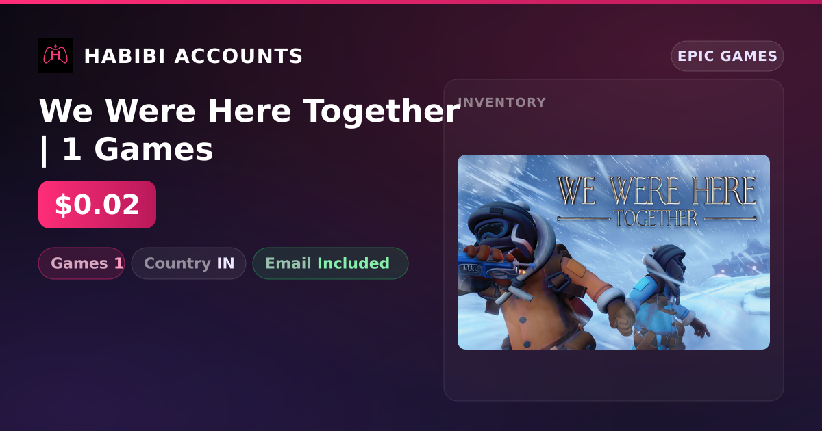 We Were Here Together | 1 Games — HabibiAccounts