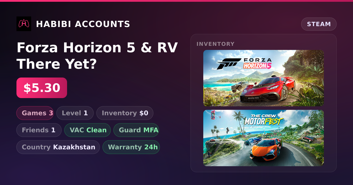 Forza Horizon 5 & RV There Yet?