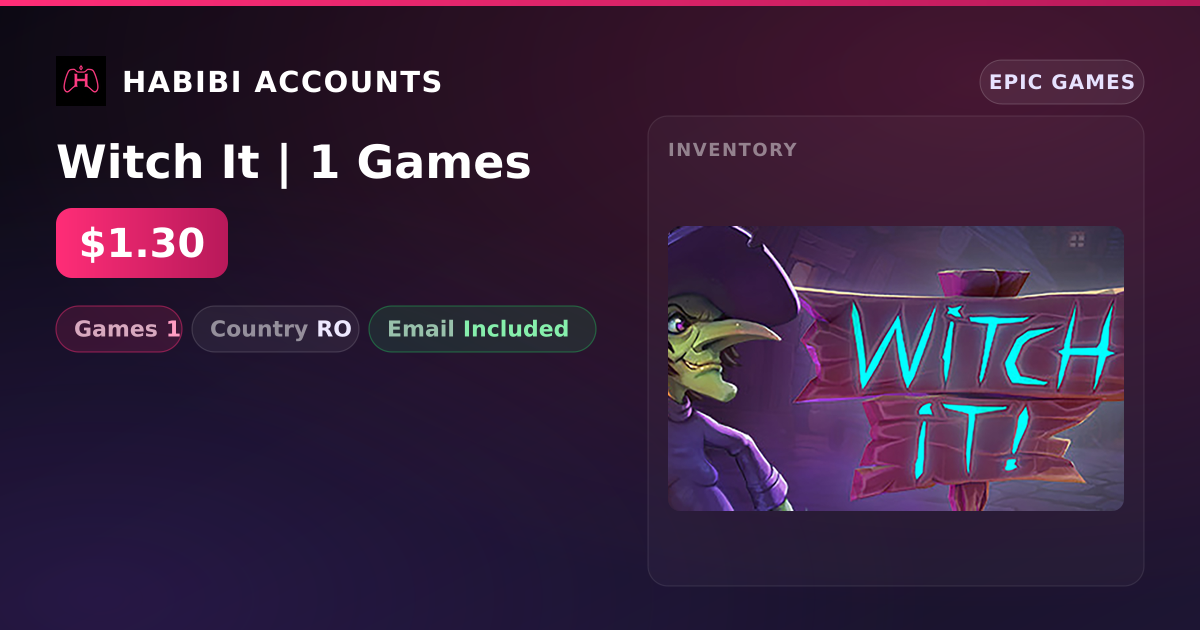 Witch It | 1 Games — HabibiAccounts
