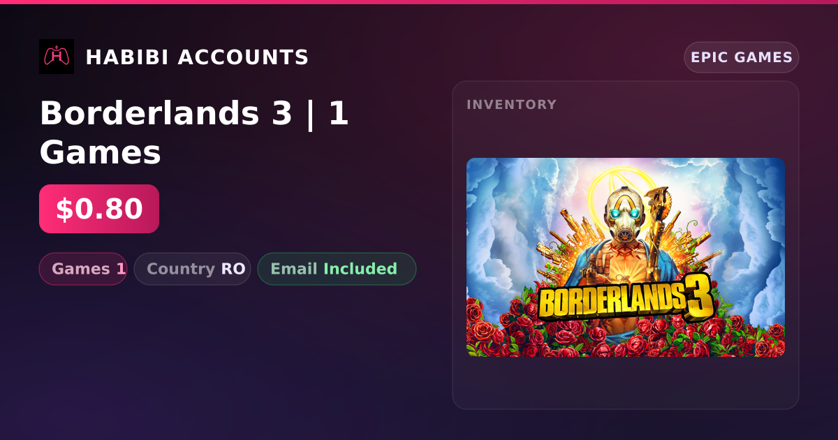 Borderlands 3 | 1 Games — HabibiAccounts