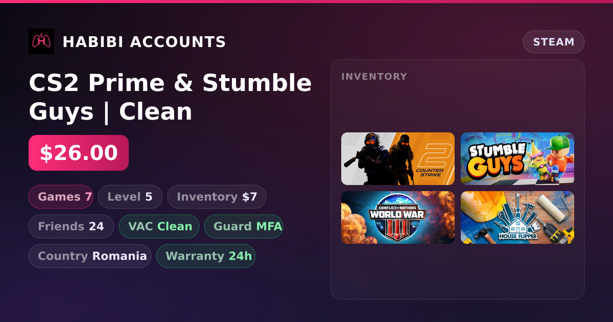 CS2 Prime & Stumble Guys | Clean