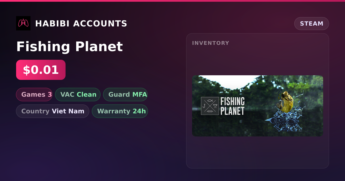 Fishing Planet — HabibiAccounts