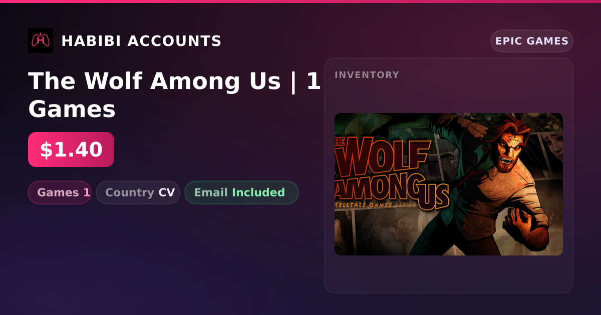 The Wolf Among Us | 1 Games — HabibiAccounts