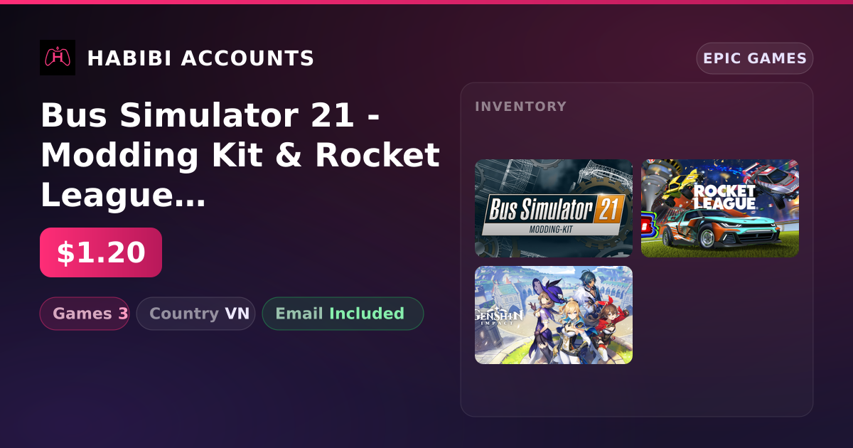 Bus Simulator 21 - Modding Kit & Rocket League | 3 Games