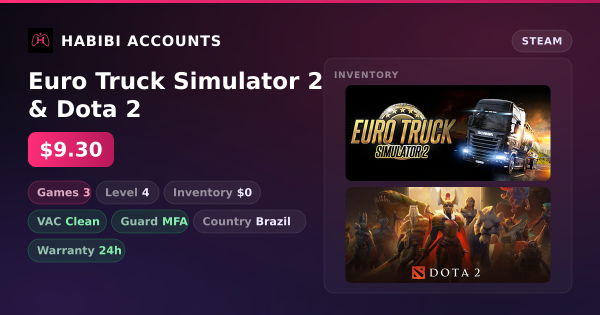 Euro Truck Simulator 2 & Dota 2