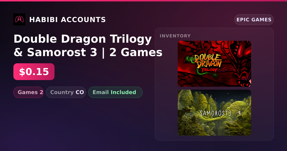 Double Dragon Trilogy & Samorost 3 | 2 Games — HabibiAccounts