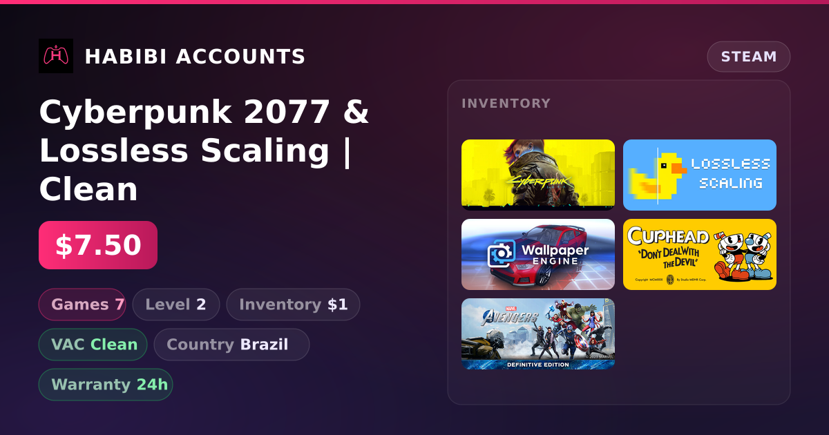 Cyberpunk 2077 & Lossless Scaling | Clean