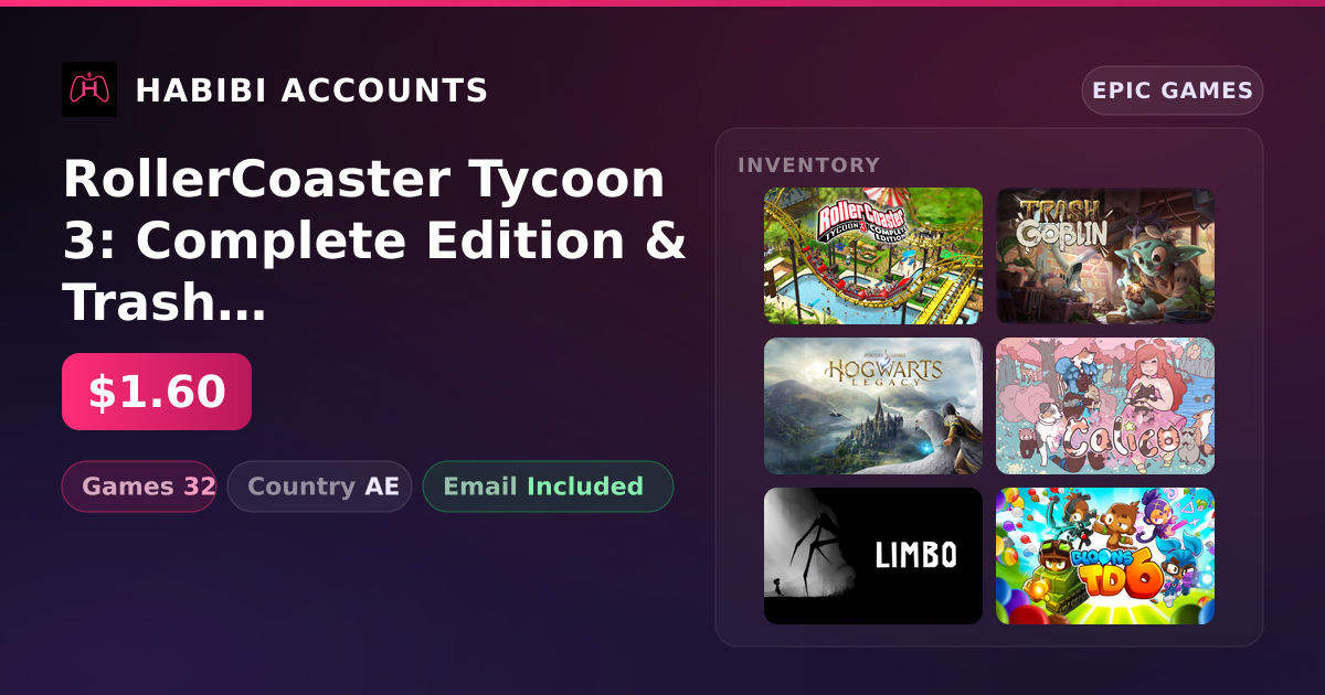 RollerCoaster Tycoon 3: Complete Edition & Trash Goblin | 32 Games