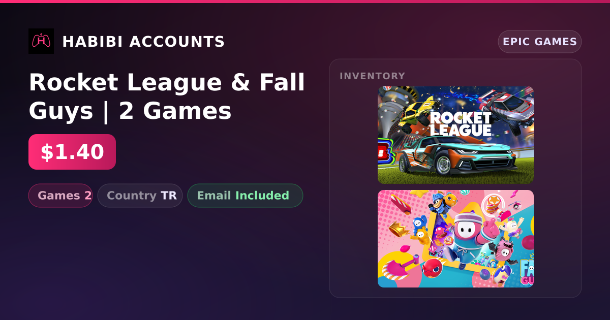 Rocket League & Fall Guys | 2 Games