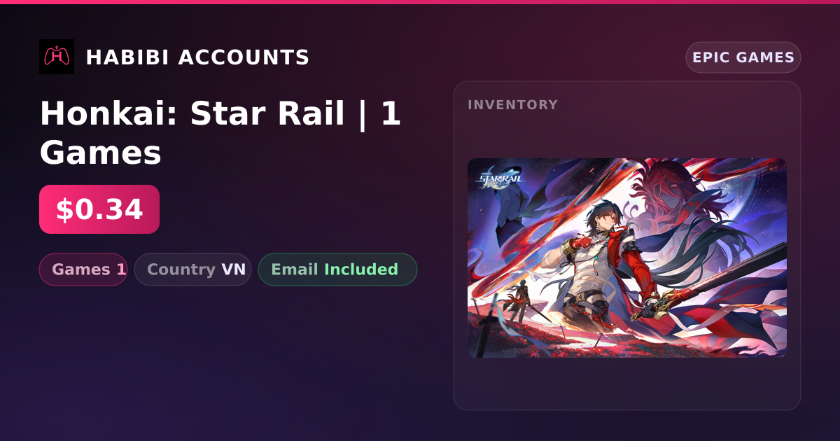 Honkai: Star Rail | 1 Games — HabibiAccounts