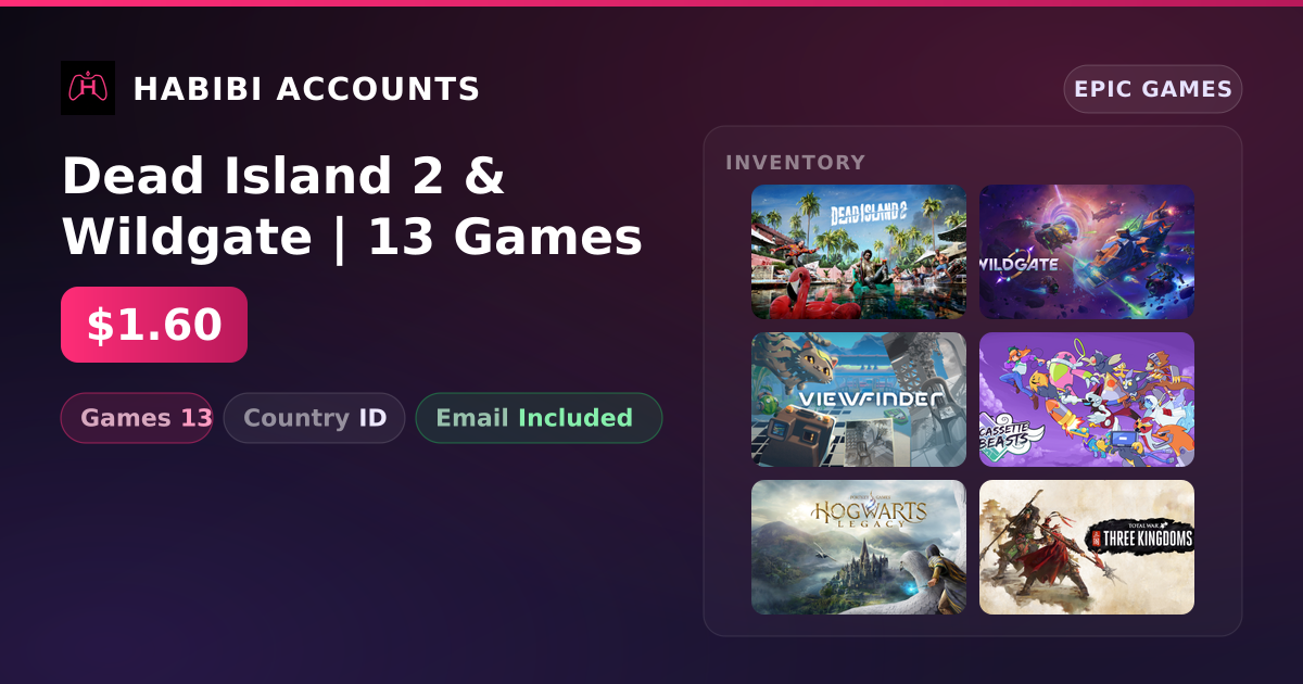 Dead Island 2 & Wildgate | 13 Games