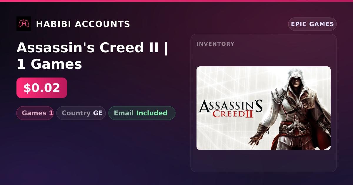 Assassin's Creed II | 1 Games — HabibiAccounts
