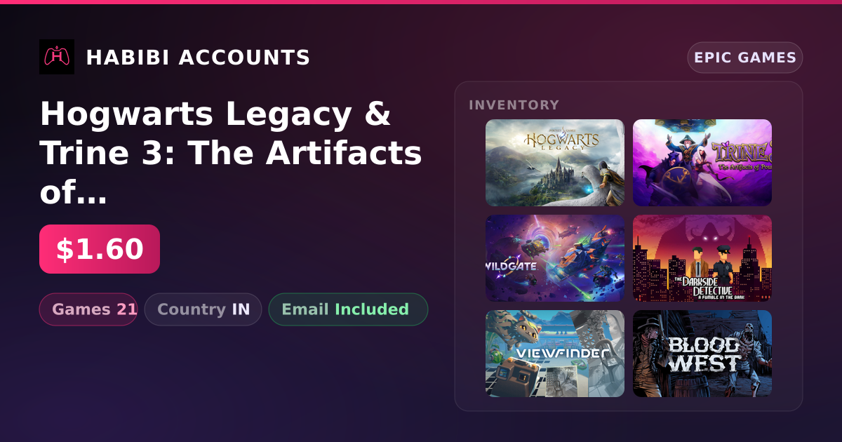 Hogwarts Legacy & Trine 3: The Artifacts of Power | 21 Games