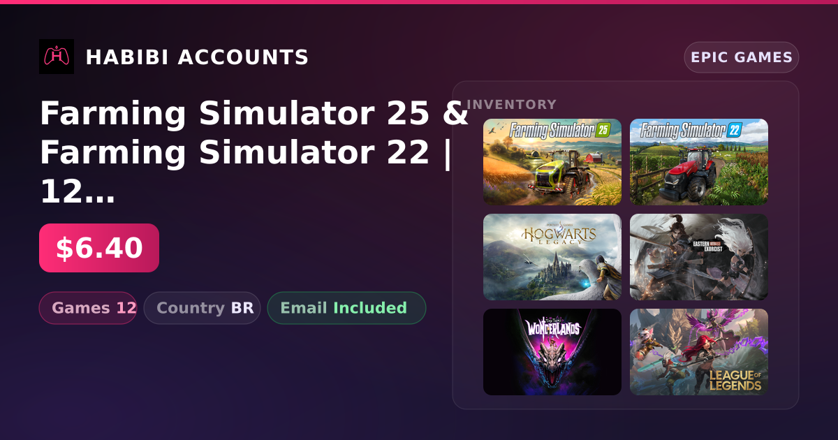 Farming Simulator 25 & Farming Simulator 22 | 12 Games