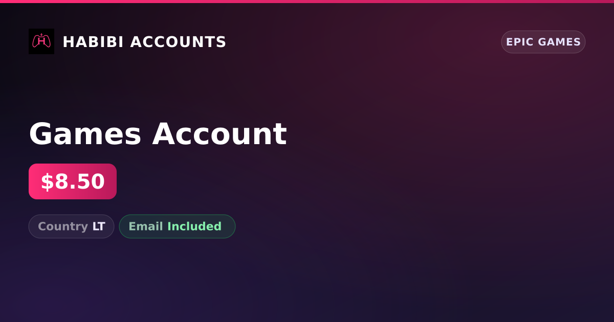 Games Account