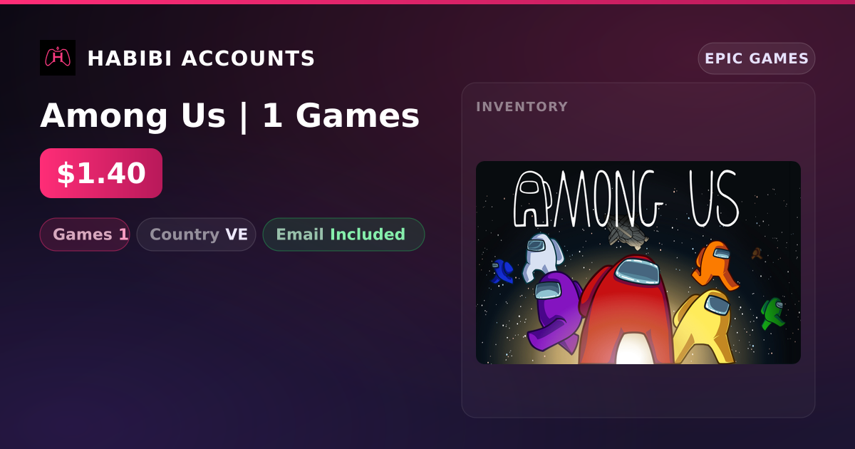 Among Us | 1 Games — HabibiAccounts