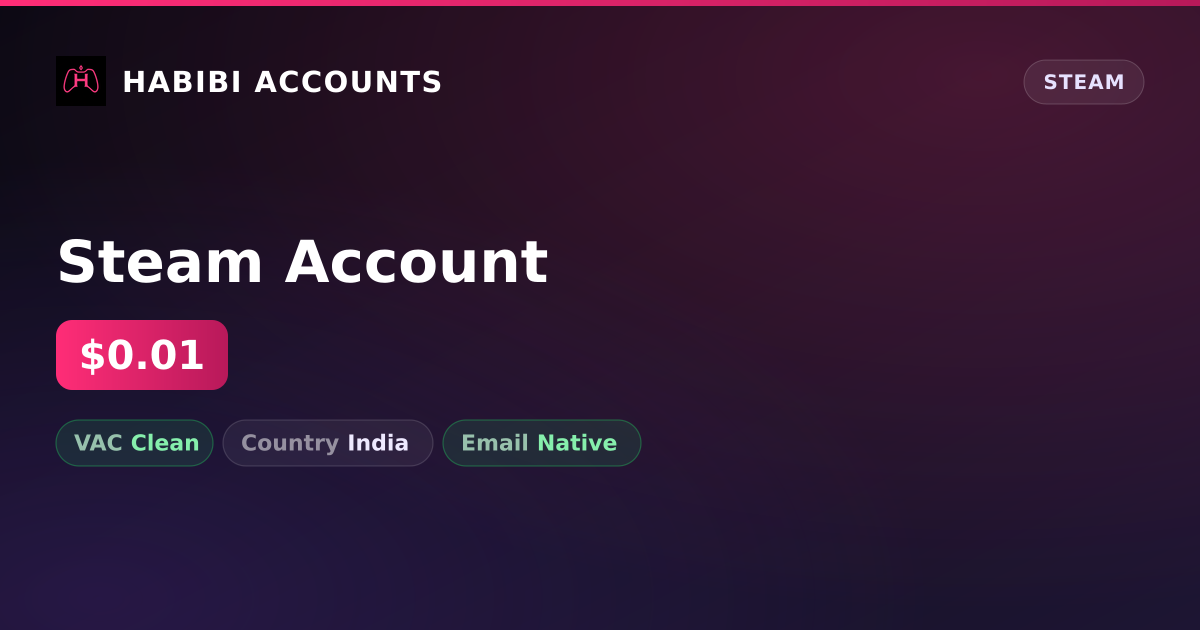 Steam Account — HabibiAccounts
