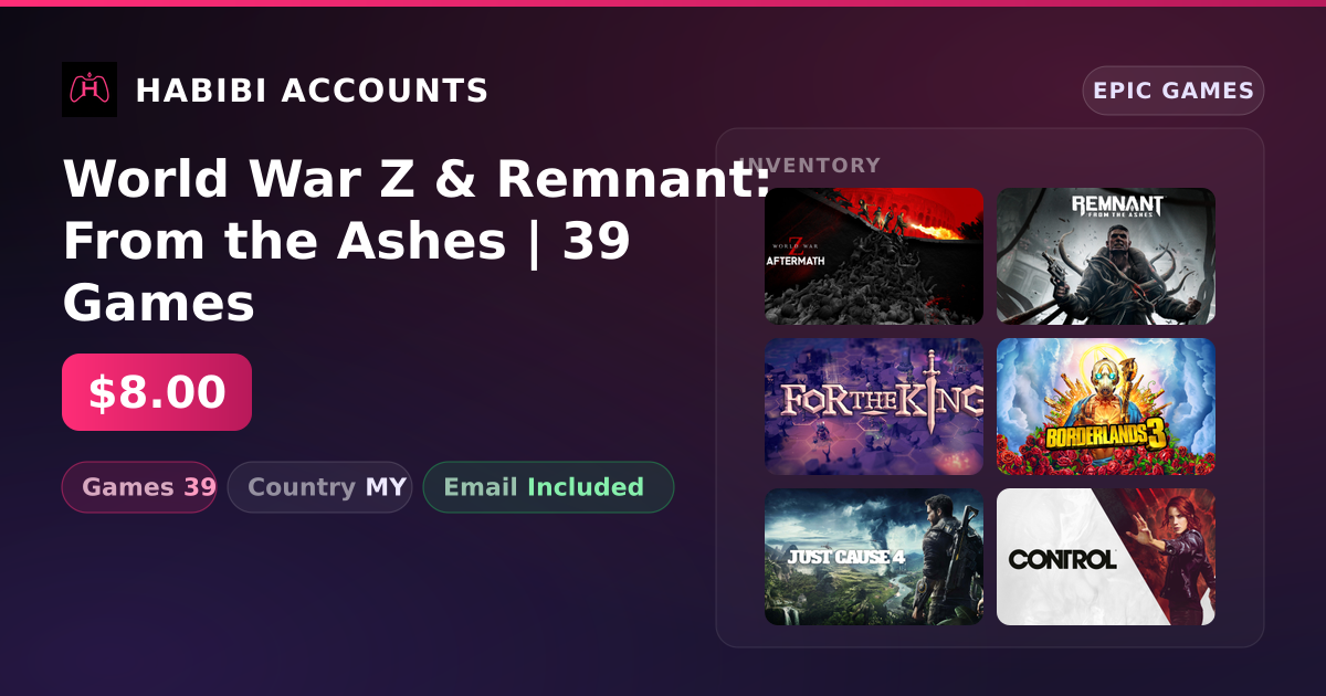 World War Z & Remnant: From the Ashes | 39 Games