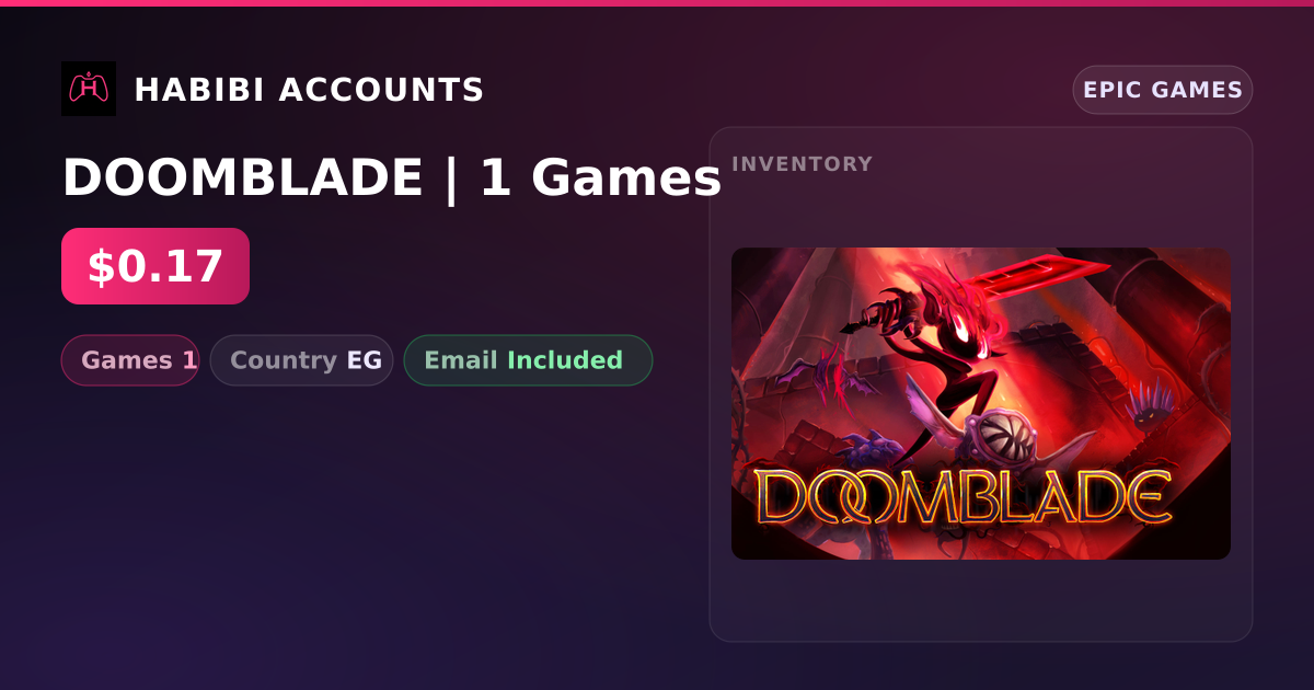DOOMBLADE | 1 Games — HabibiAccounts