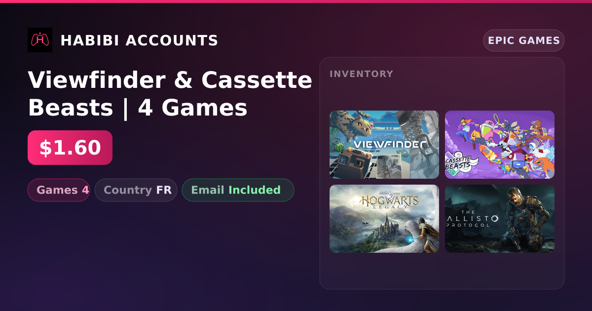 Viewfinder & Cassette Beasts | 4 Games