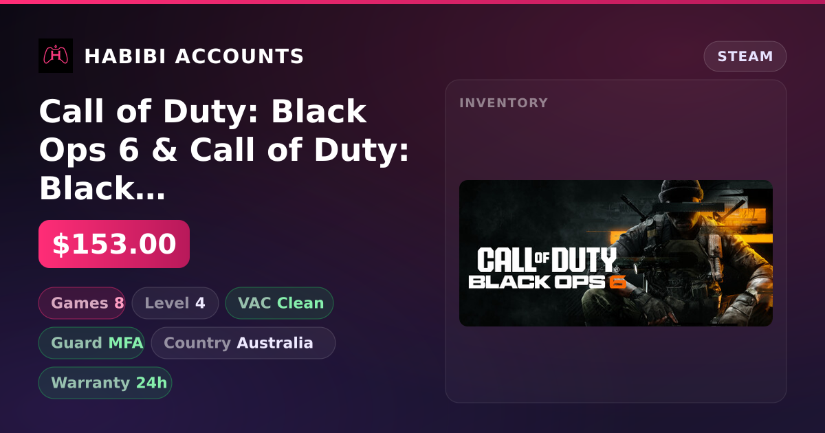 Call of Duty: Black Ops 6 & Call of Duty: Black Ops 6 | Clean