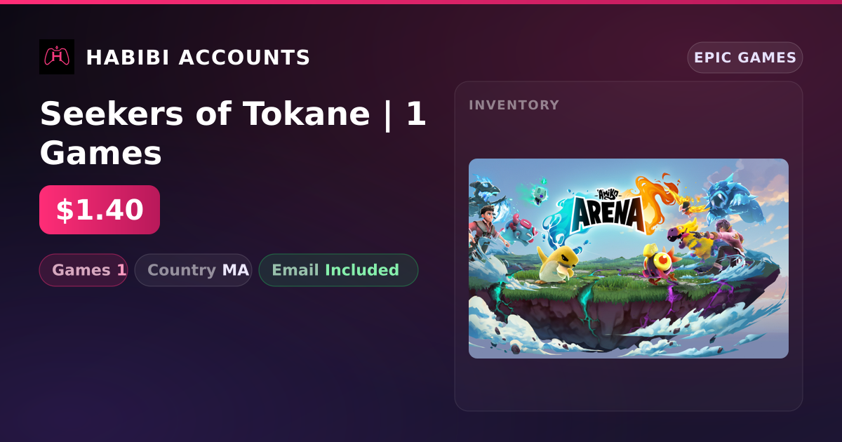 Seekers of Tokane | 1 Games
