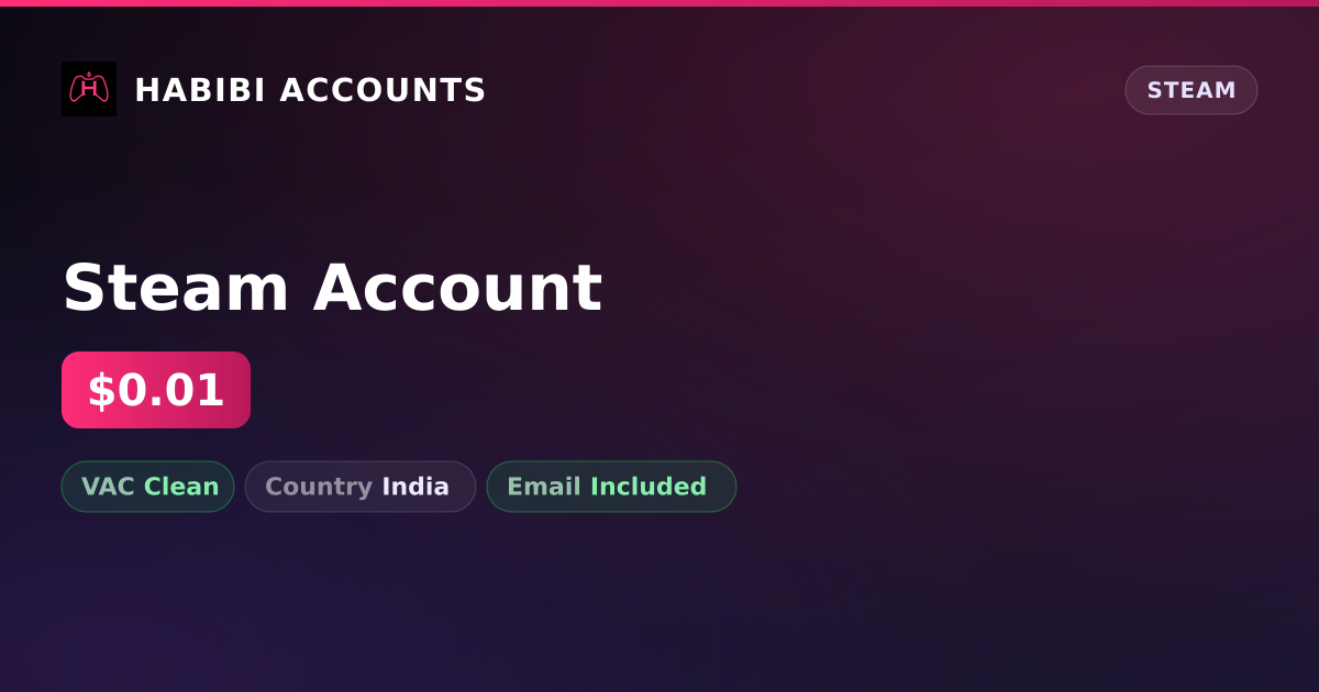 Steam Account — HabibiAccounts