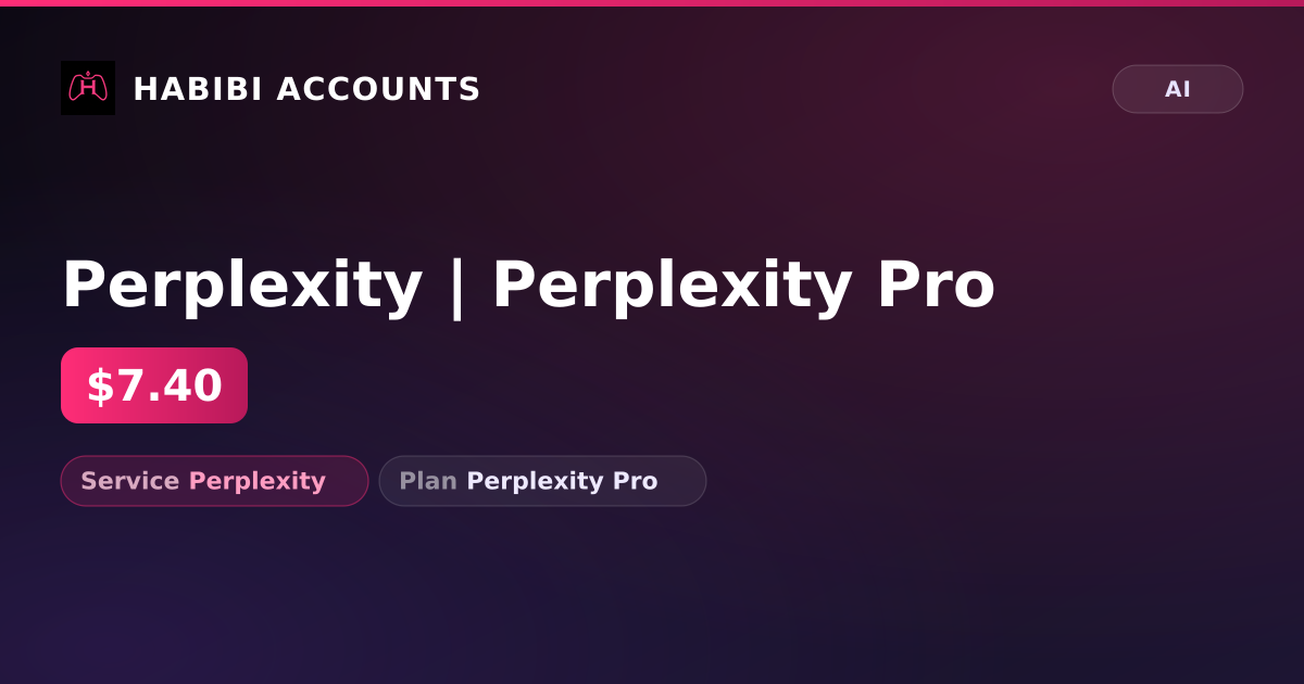 Perplexity | Perplexity Pro — HabibiAccounts