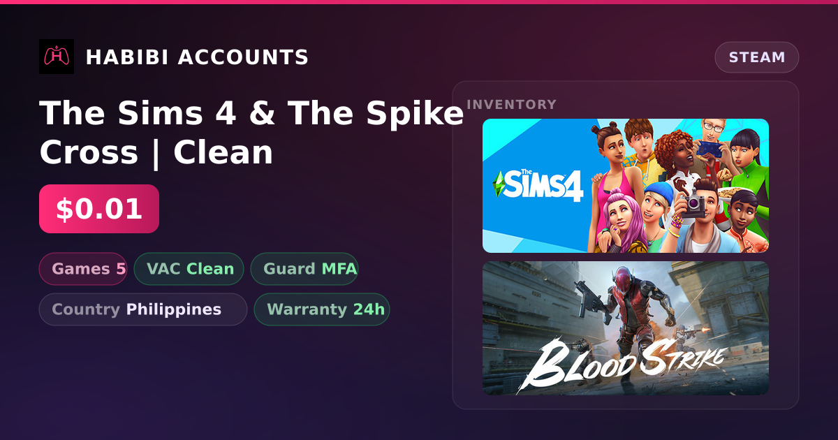 The Sims 4 & The Spike Cross | Clean — HabibiAccounts
