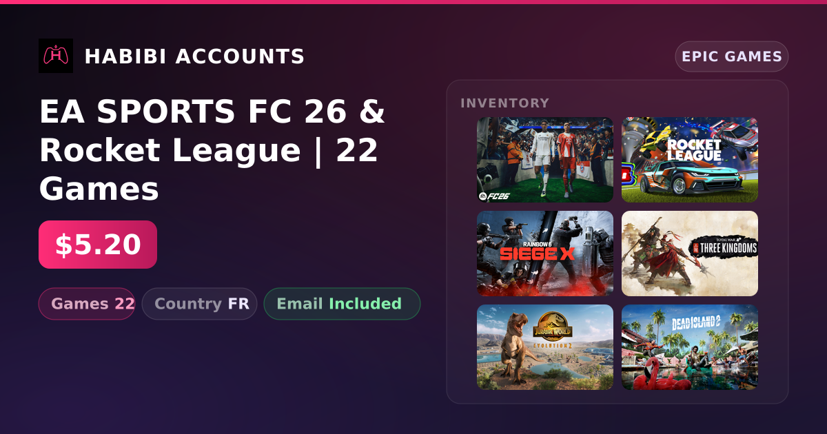 EA SPORTS FC 26 & Rocket League | 22 Games