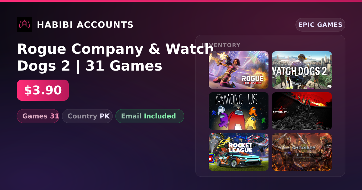 Rogue Company & Watch Dogs 2 | 31 Games