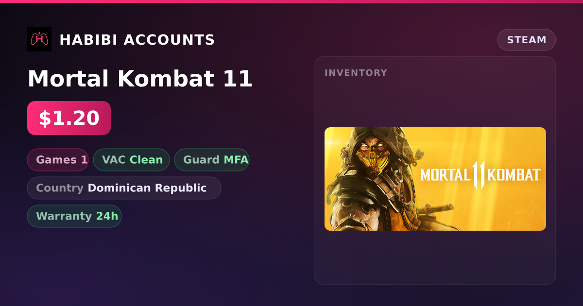 Mortal Kombat 11 — HabibiAccounts