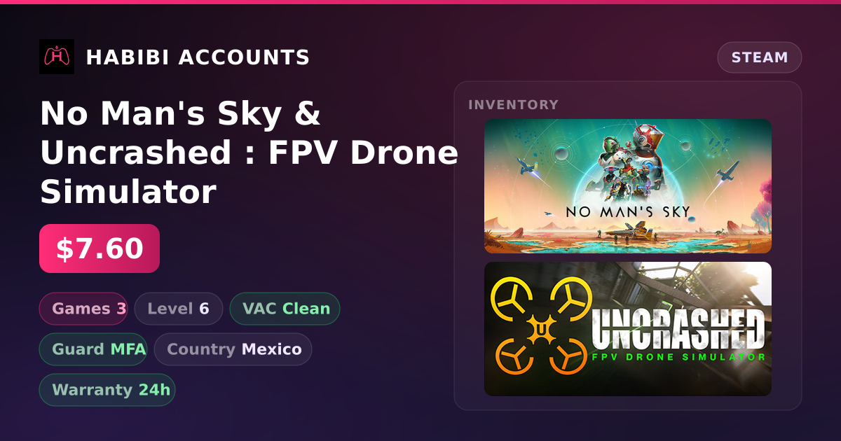 No Man's Sky & Uncrashed : FPV Drone Simulator