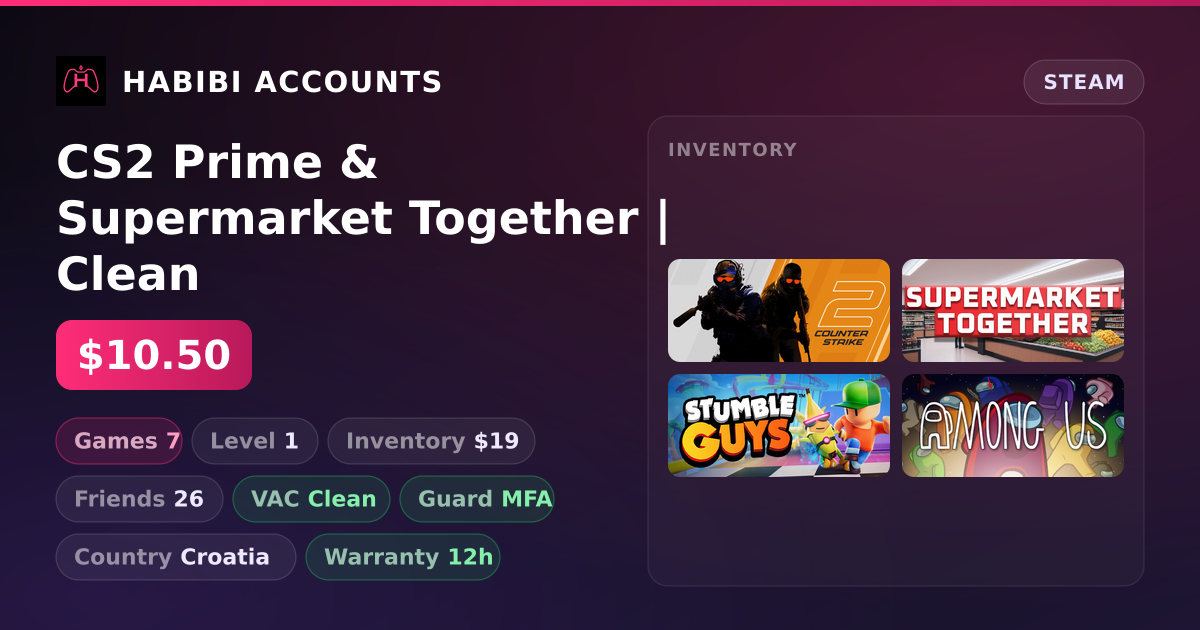 CS2 Prime & Supermarket Together | Clean