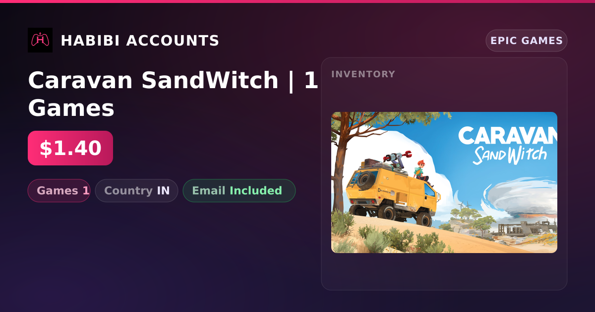 Caravan SandWitch | 1 Games — HabibiAccounts