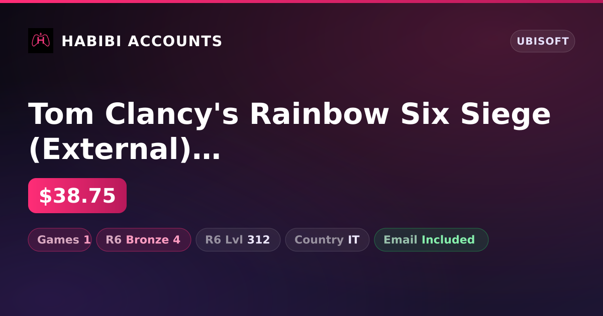 Tom Clancy's Rainbow Six Siege (External) | 1 Games | R6 Bronze 4