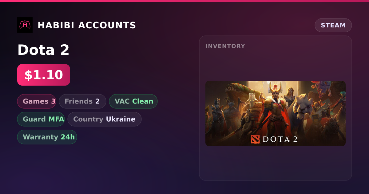 Dota 2 — HabibiAccounts