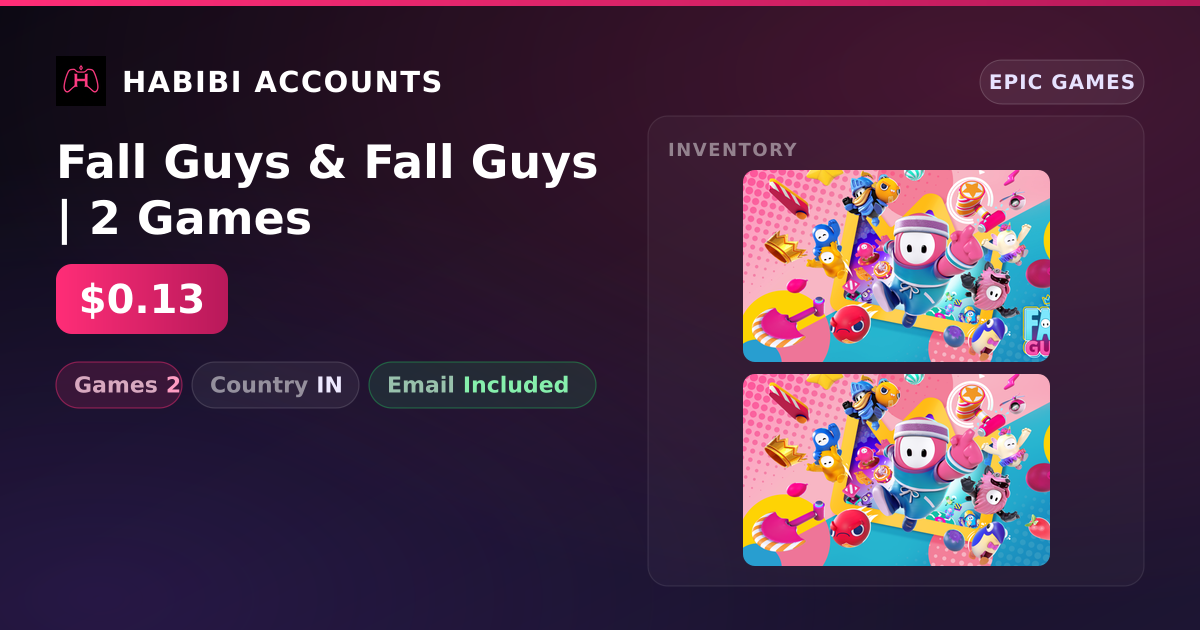 Fall Guys & Fall Guys | 2 Games — HabibiAccounts