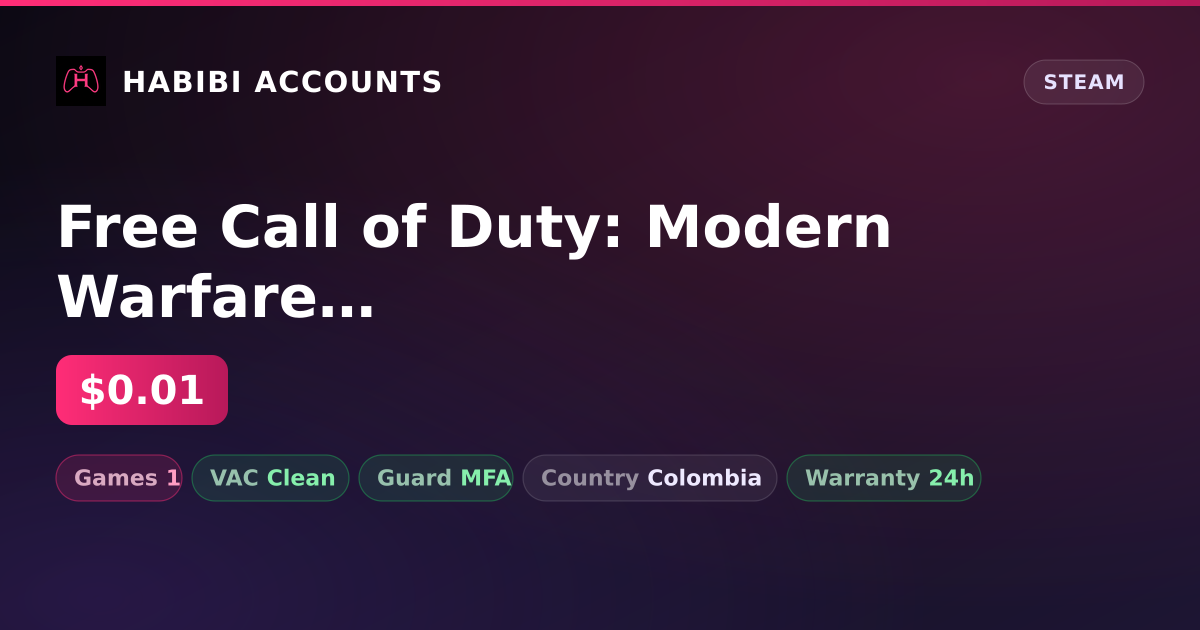 Free Call of Duty: Modern Warfare III — HabibiAccounts