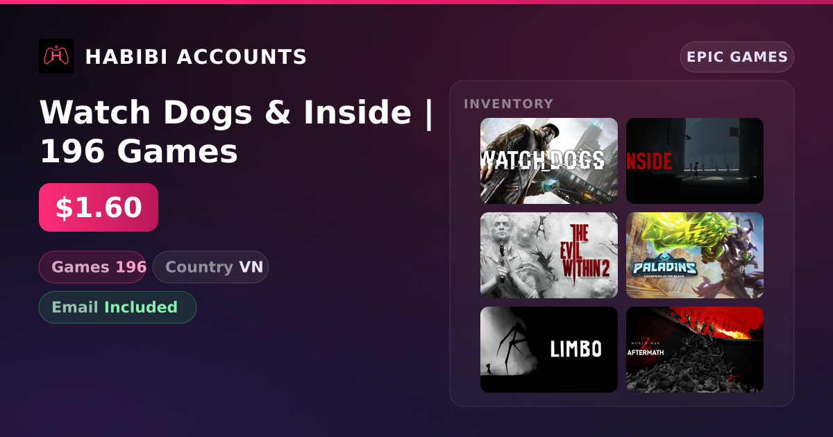 Watch Dogs & Inside | 196 Games