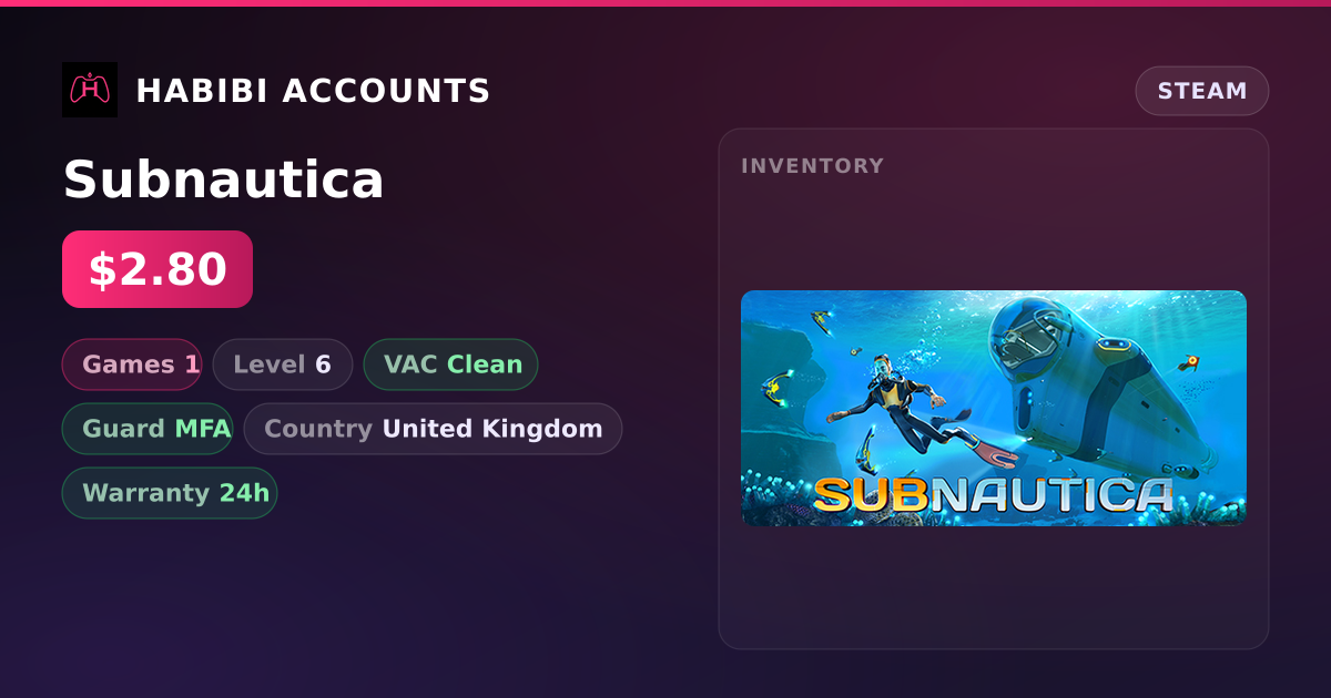 Subnautica — HabibiAccounts