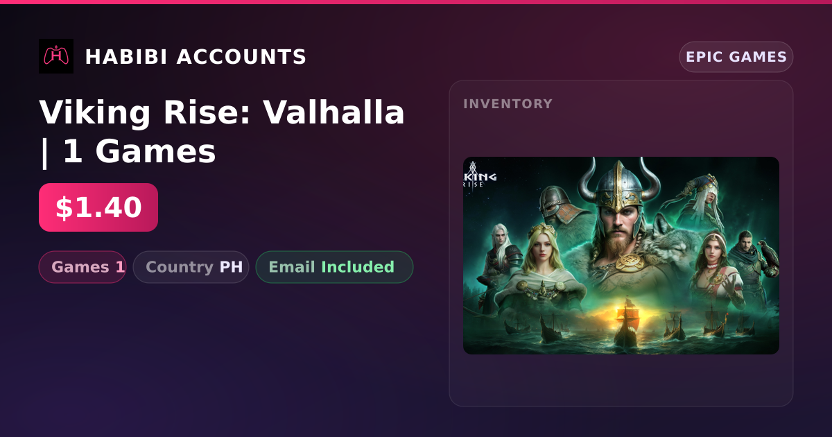 Viking Rise: Valhalla | 1 Games — HabibiAccounts
