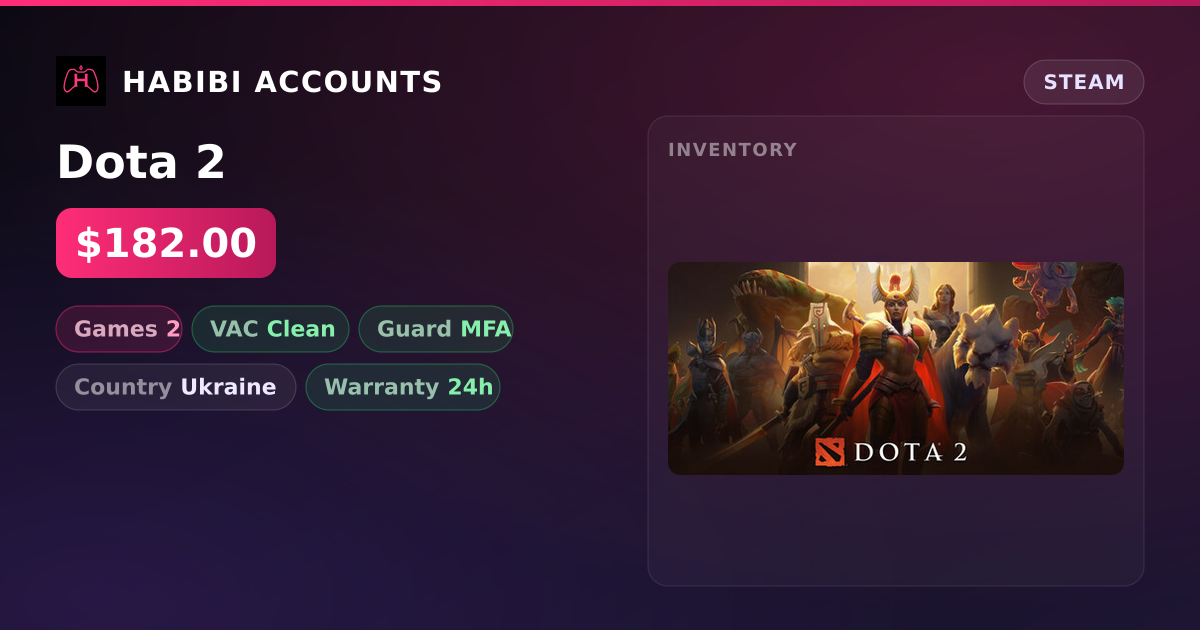 Dota 2 — HabibiAccounts